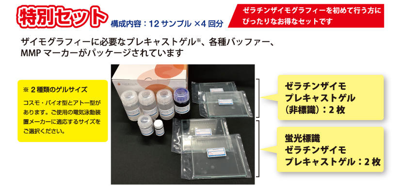 ゼラチンザイモ電気泳動キット 特別セット ¥42,000