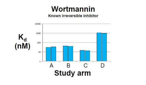 Wortmannin irreversible Kinetics|試験データ例