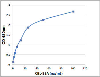 図3　OxiSelect™ カルバミル化タンパク質サンドイッチ ELISA キットで作成した標準曲線