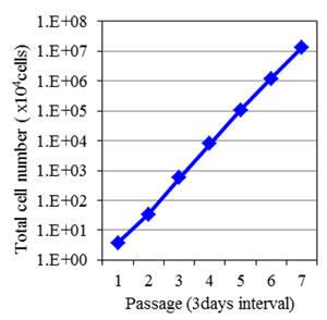 Growth curve during subculture