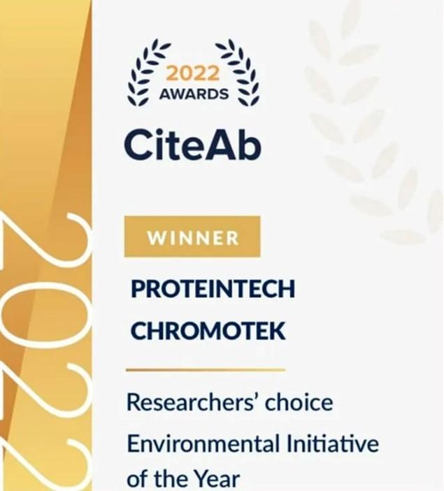 ProteintechとChromoTekは2022 CiteAb Awardsで表彰されました